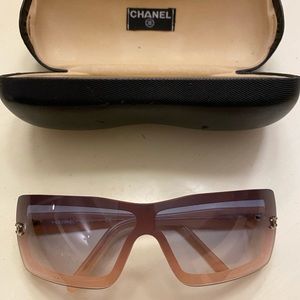 Authentic Chanel Pink Sunglasses
